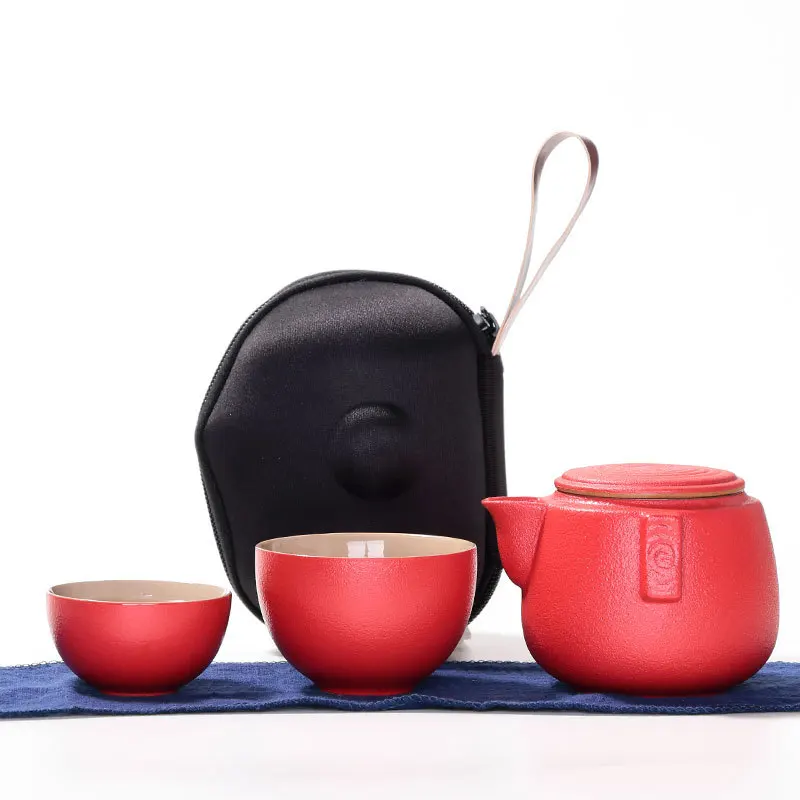 Креативная Черная Керамическая Экспресс-чашка один горшок и две чашки