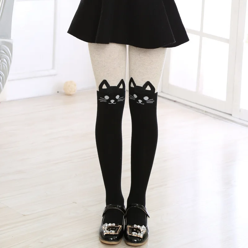 Новые детские Колготки с рисунком персонажей из мультфильмов для милых девочек