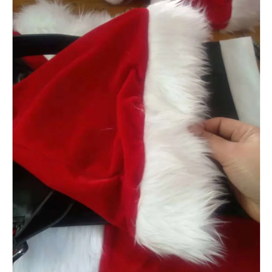 Костюм Санта-Клауса для взрослых плюшевая нарядная одежда папы Рождественский