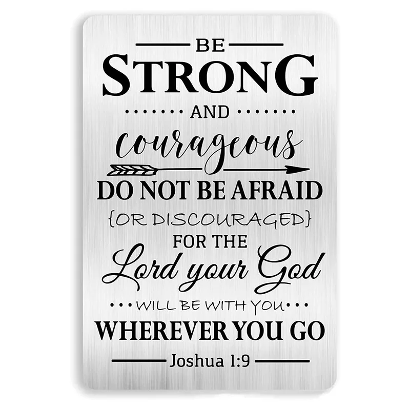 

Прочные и смелые металлические вставки для бумажника с гравировкой, Вдохновляющие подарки на день рождения и выпускной.