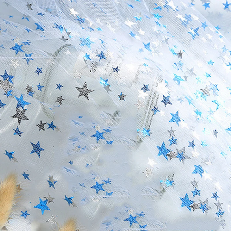 150x100 см, мягкая сетка, тюль для сада, вечерние, для сцены, свадьбы, декор из органзы, сделай сам, блестящая Звезда, блестящая ткань для украшения платья