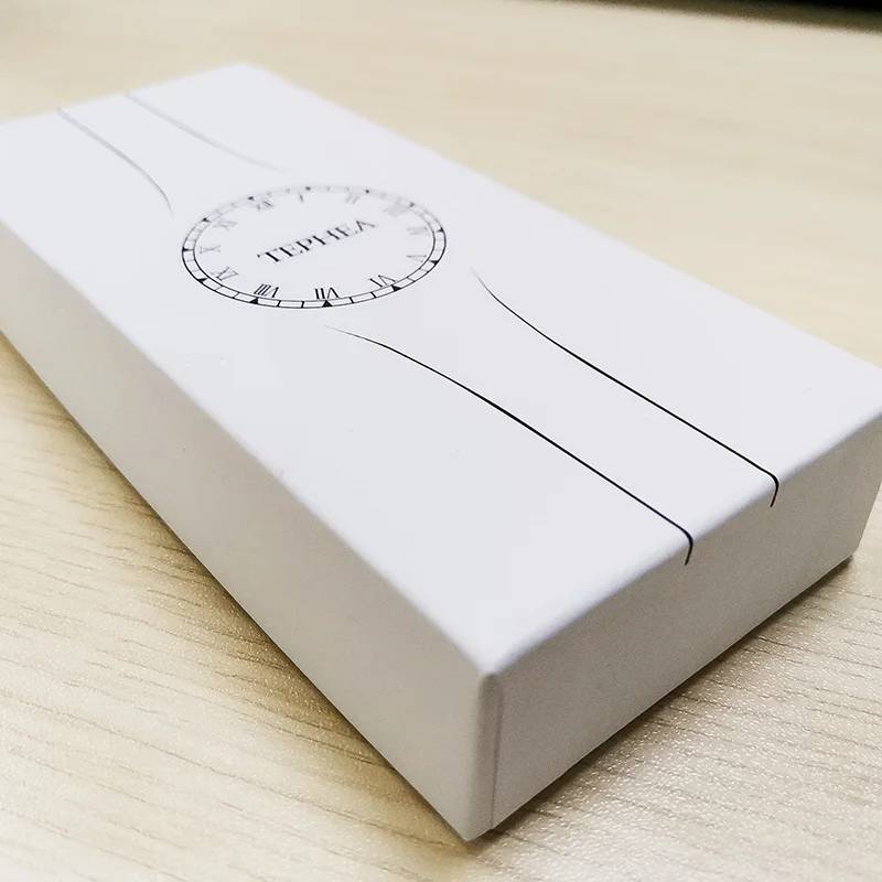 Яркая белая модная прочная коробка для красивых часов браслетов ювелирных