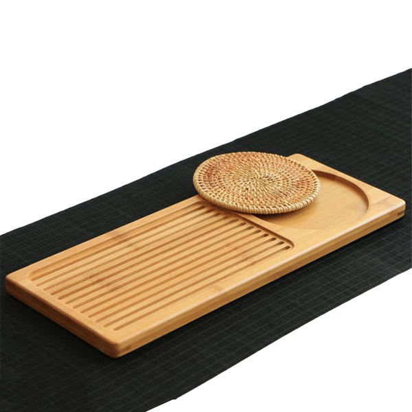 Бамбуковый поднос для чая блюдце кунг-фу чайный чайник горшок хранения столовых