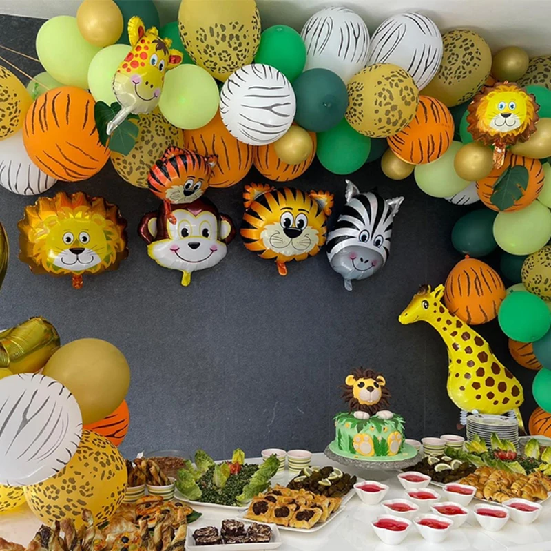

Jungle Party Theme Foil Air Balloon Kit for Kids, Safari Theme, Animal Balloon, Jungle Party, Zoo, Birthday Party Decorations