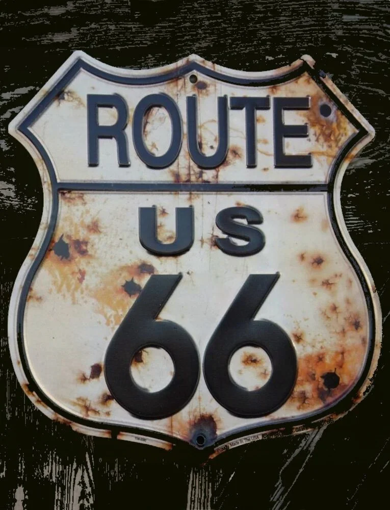 

Жестяной знак «Route 66», украшение для стен гаража 11,8x11,8 дюйма