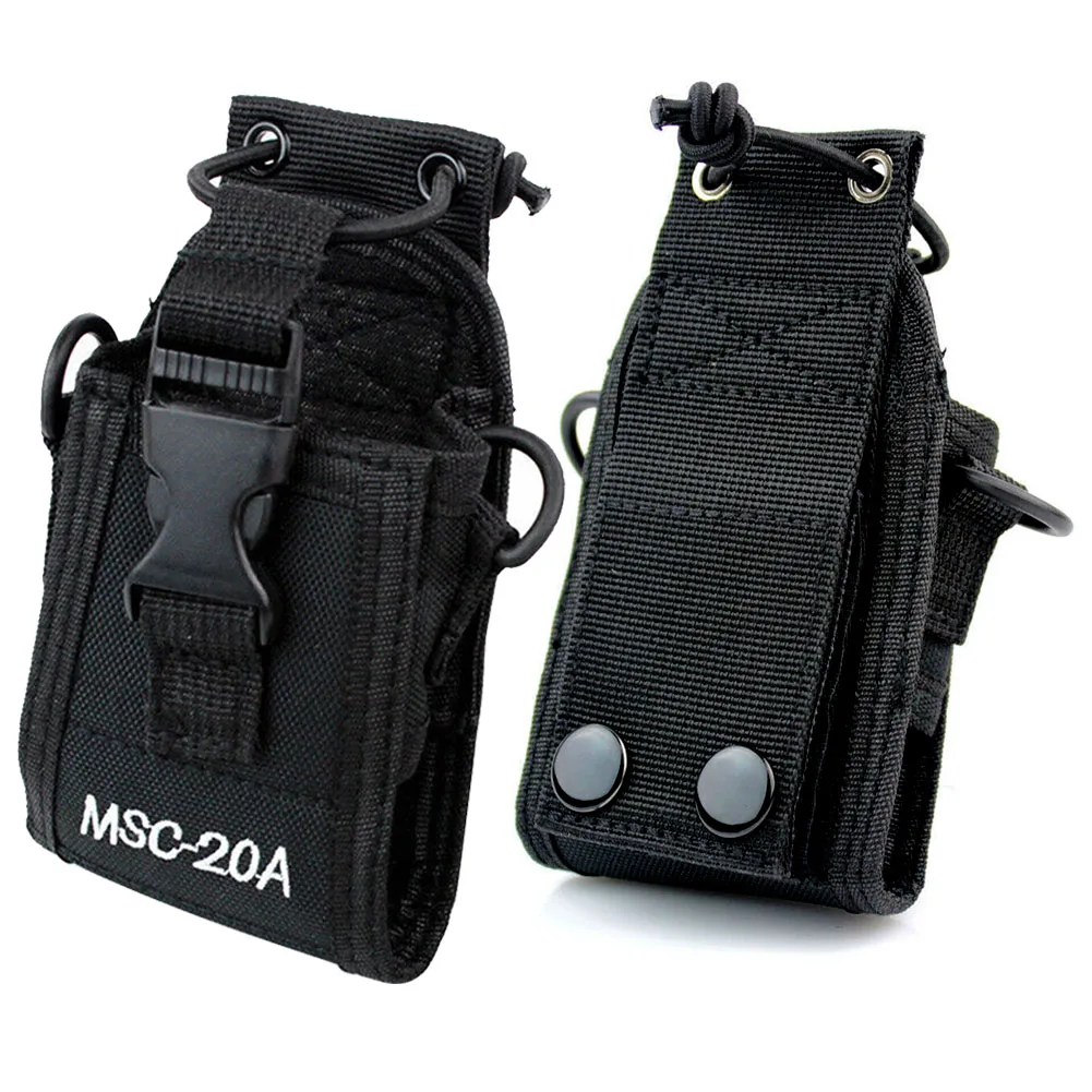 

MCS20A Solid Accessories Radio Case Holder Universal Pouch Walkie Talkie Two Way Adjustable Strap Nylon Holster Police Fireman