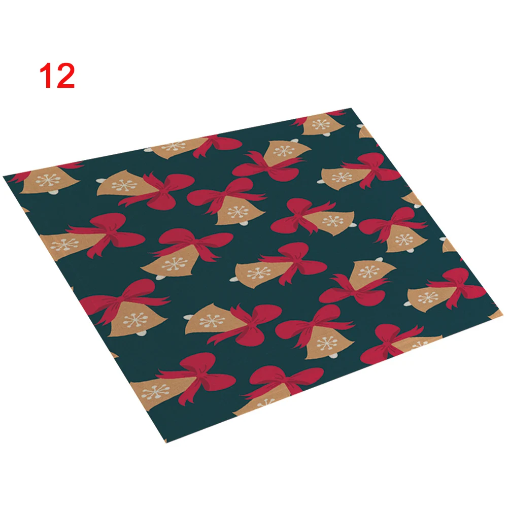 Посуда Цветочные чашки Настольный коврик столовый вечерние рождественские