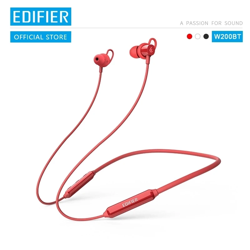 Bluetooth наушники EDIFIER W200BT(SE) 5 0 степень защиты IPX4 водонепроницаемость 7 часов