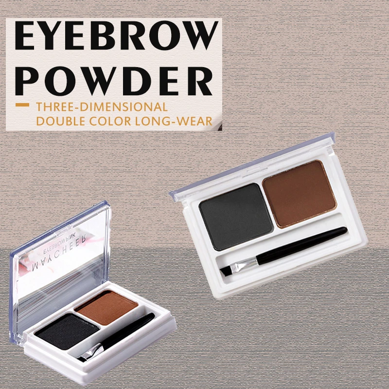 

Double Color Eyebrow Powder Combination Durable Waterproof Not Easy To Color Long-lasting Makeup Draw Eyebrows Powder Cosmetic