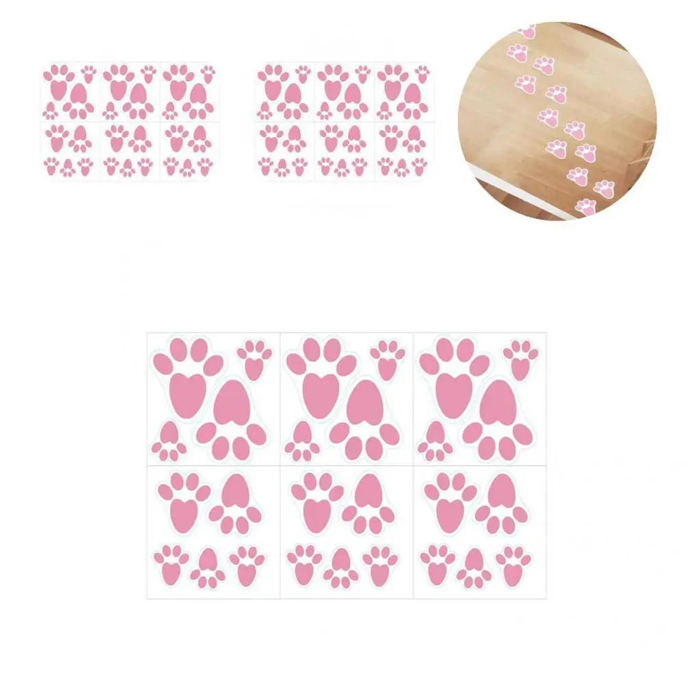 

6Pcs/Set Murals Cute Lightweight Removable Footprint Funny Floor Sticker for Window Sticker Decal Wall Decal