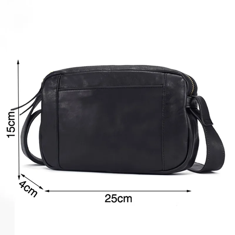 AETOO мужская кожаная сумка через плечо модная трендовая Повседневная мини-сумка |