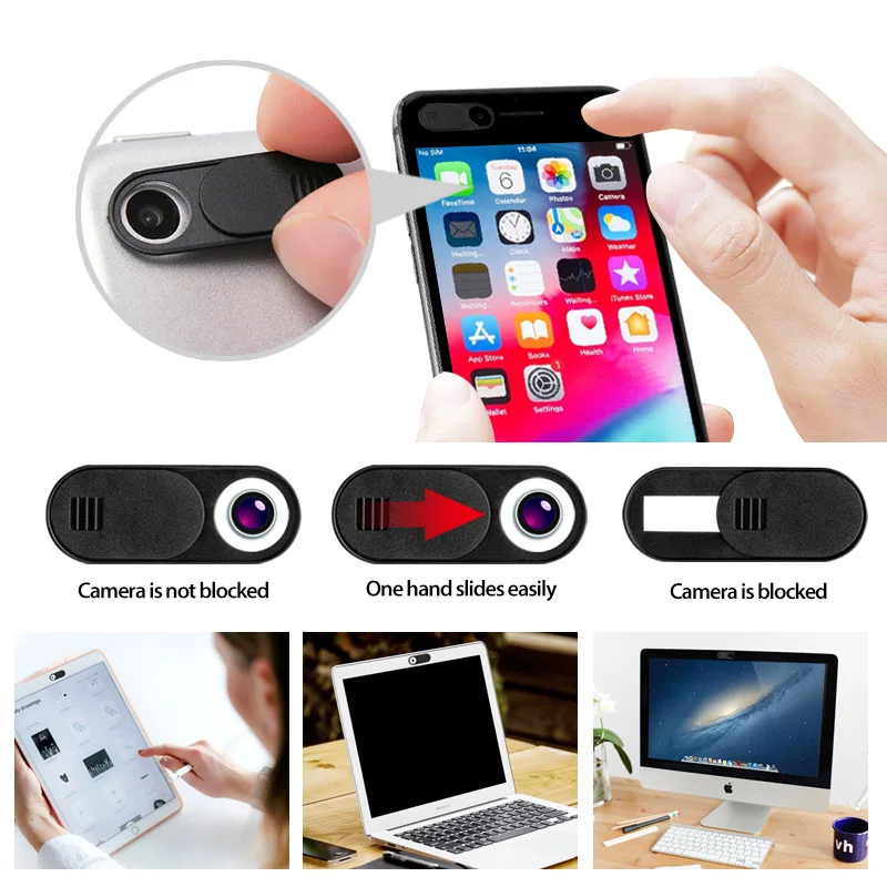 SeynLi Webcam Cover Mobile Computer Lens Camera Anti-Peeping Protector For Xiaomi Samsung Tablet Shutter Slider