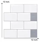 1,2 мм Метрополитен стикер стены 3d эффект самоклеящаяся вода продолговатая прочная клейкая наклейка стены кухня DIY настенная плитка