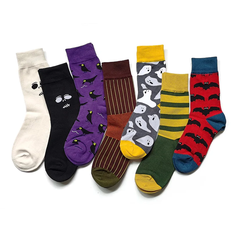 Хип хоп летучая мышь носки &quotПризрак&quot мужские длинные хлопковые унисекс