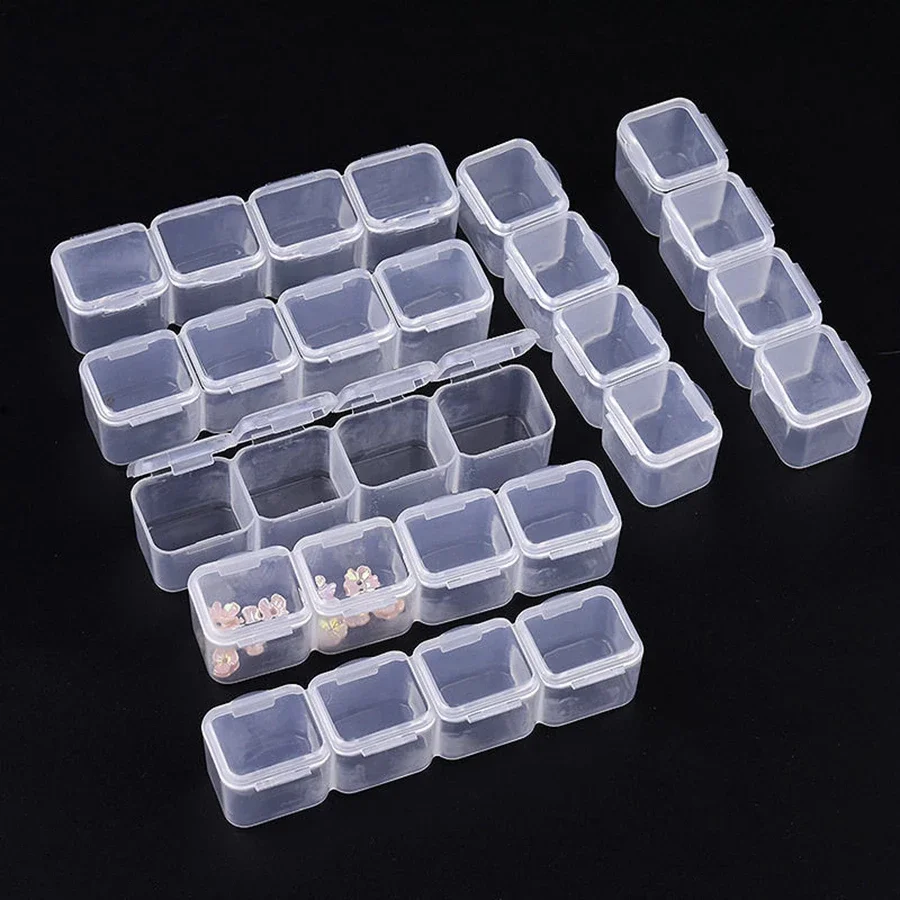 

28/56/64/Slot Diamond Painting Accessories Box Rhinestone Embroidery Crystal Bead Organizer Storage Boxes Case Container Tools