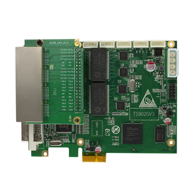 Linsn ts902 ts902d полноцветный светодиодный видеодисплей отправляющая карта той же ts952