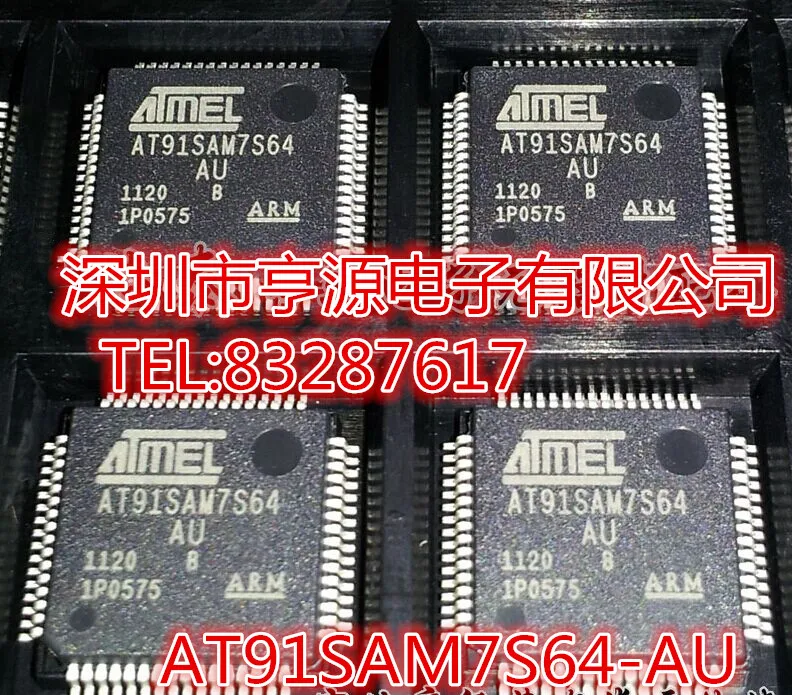 

3 PCS AT91SAM7S64 AT91SAM7S64 - AU new original single chip microcomputer