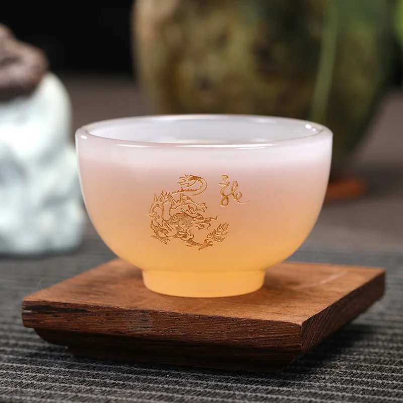 

Luxury Elegant Teacup Kung Fu Tradition Art Handmade Creative Simple Teacup Tea Accessories Kubek Do Herbaty Teaware Set DI50CB