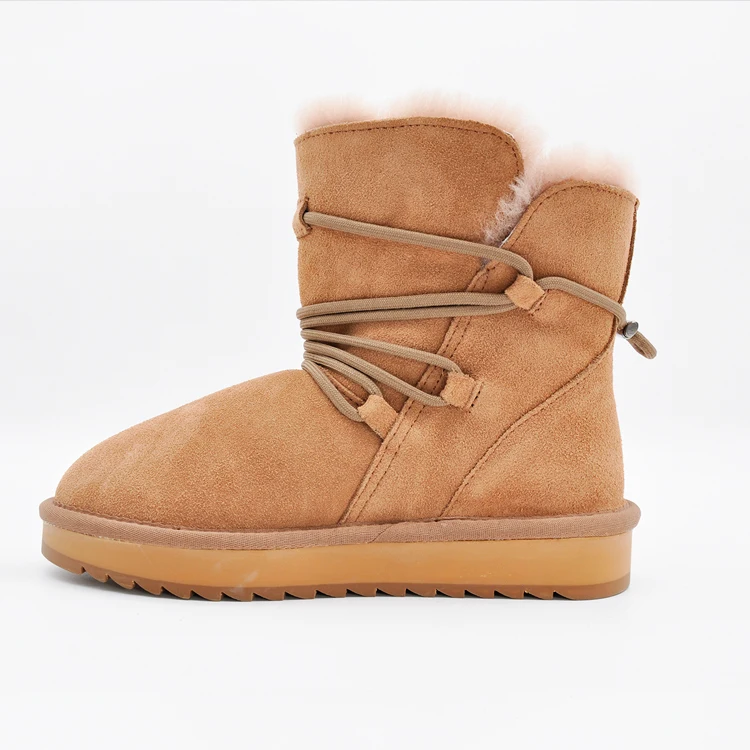 

Women Fashion Winter Sneakers Fur Shoes Casual Ladies Snow Boots Ankle Boots Shoelace