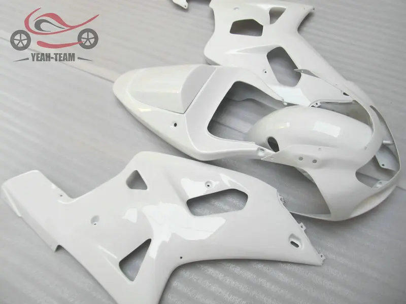 Набор обтекателей для SUZUKI GSXR600 01 02 03 GSXR750 2001 2002 2003 белый ABS пластик набор мотоциклов