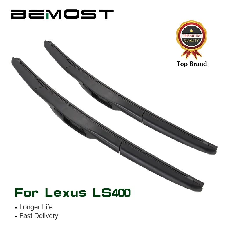 

BEMOST Car Clean The Windshield Wiper Blades Natural Rubber For Lexus LS400 22"+16", Model Year 1996 Onwards Fit U Hook Arm