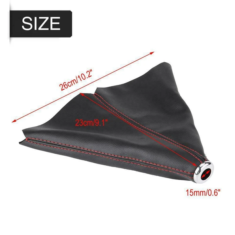 

PU Leather Car Gear Stick Shift Lever Cover Boot Gaiter Dustproof Cover Universal for Ford Focus Transit