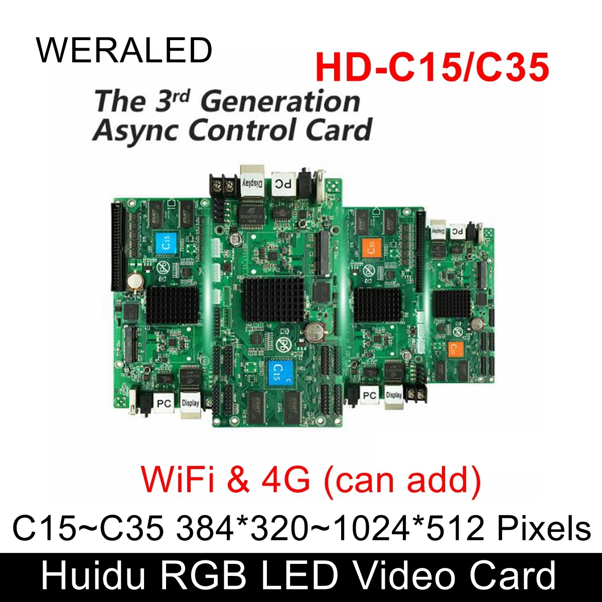Huidu HD C15C Asynchronization полноцветная светодиодный видеокарта можно добавить