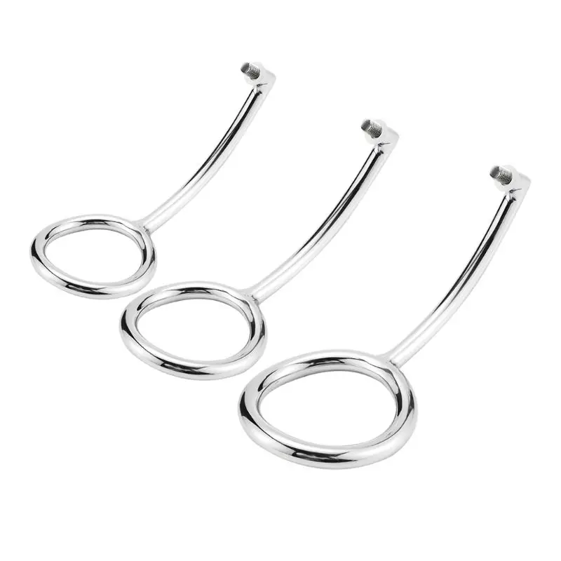 1SET Sex shop Anal toys plug Butt Plug Portable Stainless Steel Solid Metal Hook Delay Ring Dual-use | Красота и здоровье