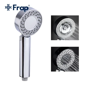 Frap насадка для душа экономия воды 300% давление повышающий Мощный 300 отверстия ABS Хромированная ручная ванная душевая головка Y044-1
