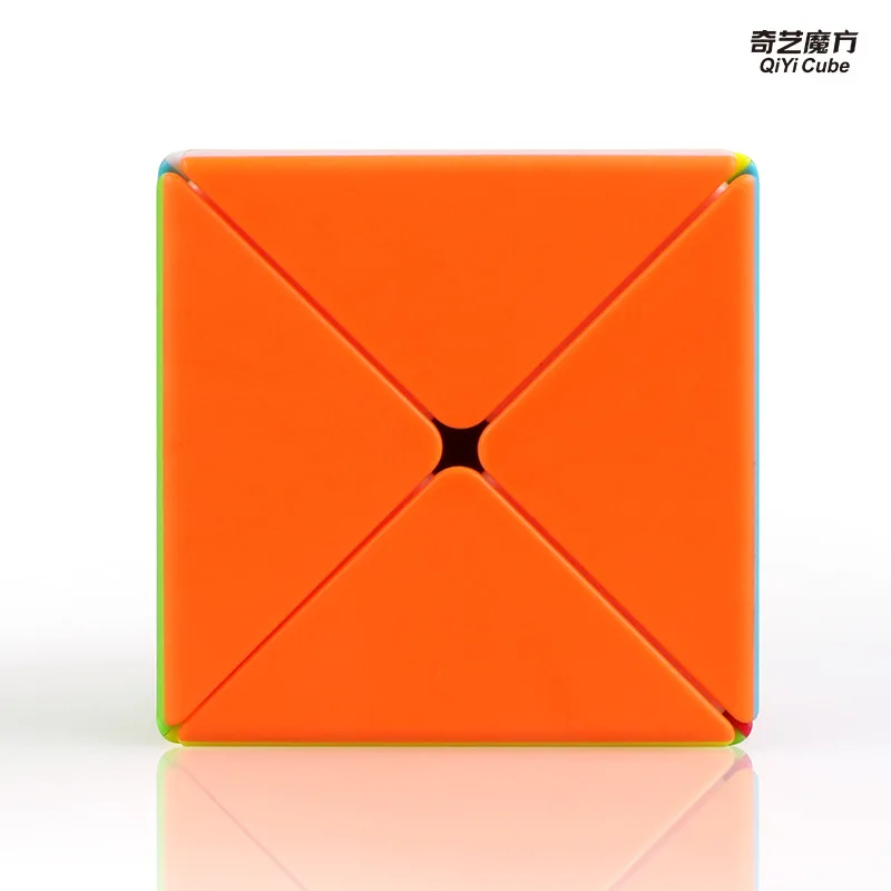 QiYi X магический куб студенческий интеллект Cubo Magico динозавр Stickerless Черный 56 мм скоростной куб Гладкий