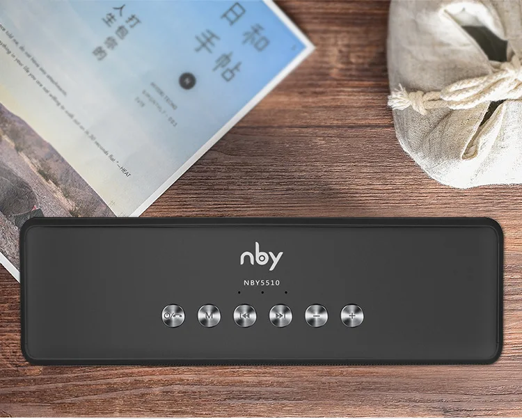 Nby 5510 портативный Bluetooth динамик 10 Вт беспроводной внешний динамик 3D стерео Вуфер музыкальный Бумбокс fm-радио тяжелый компьютер бас