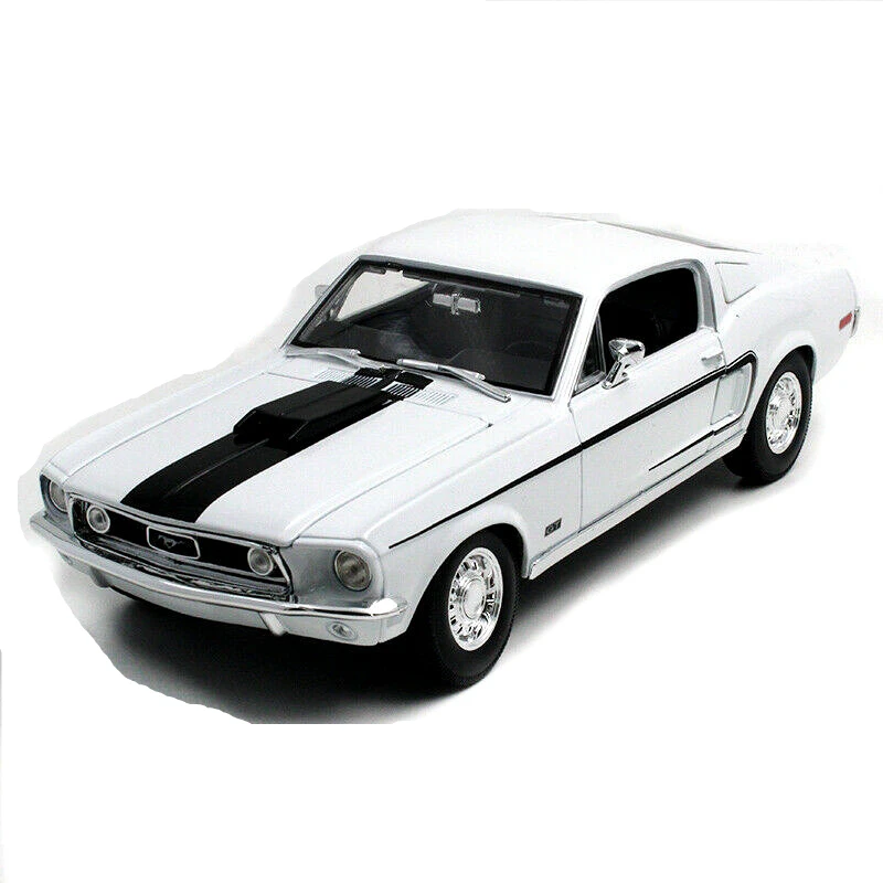 

Модель автомобиля maisto 1:18 1968 FORD MUSTANG GT COBRA JET из белого сплава