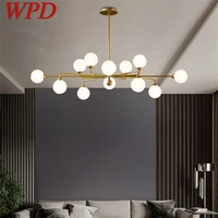 wpd modern led chandelier lighting brass fixtures 220v 110v luxury decorative for home living room bedroom villa
