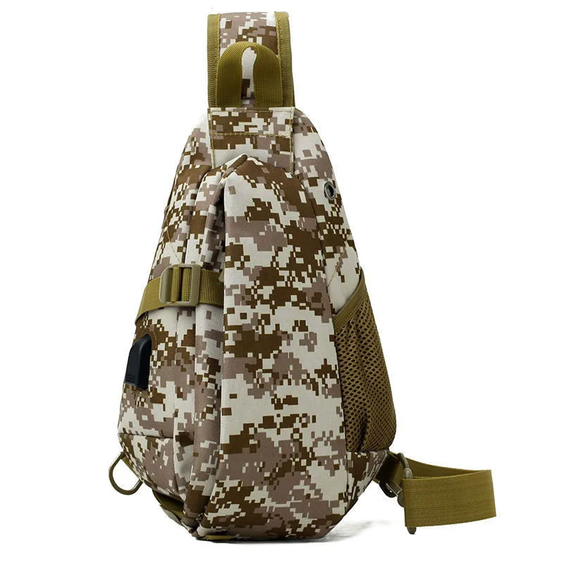 

Military Tactical Sling Backpack USB Army Tactical Shoulder Bag Camping Hiking Hunting Backpacks Molle Pack Outdoor Chest Bags