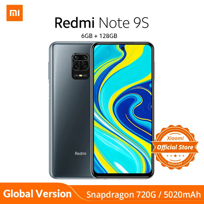 Глобальная версия смартфона Xiaomi redmi note 9s 6 ГБ 128 Snapdragon 720G мобильный телефон Redmi Note 9 S