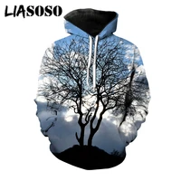 liasoso 3d print dead trees hoodies women mens pullover casual hip hop coat harajuku fitness fashion sweatshirt tops clothing