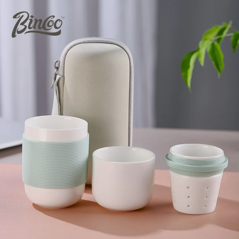 

Concentric Cup Portable Teaware Sets Ceramic Kung Fu Travel Tea Set Japanese Style Mug Cup Outdoor Teapot Ceremony Kettle