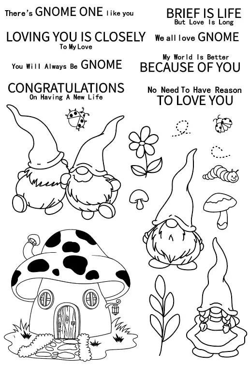 11x16 см пасхальное эльф прозрачный печать прозрачные наклейки силиконовый валик