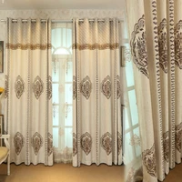 light luxury curtains imitation cashmere european style chenille jacquard curtains custom curtains for living room bedroom