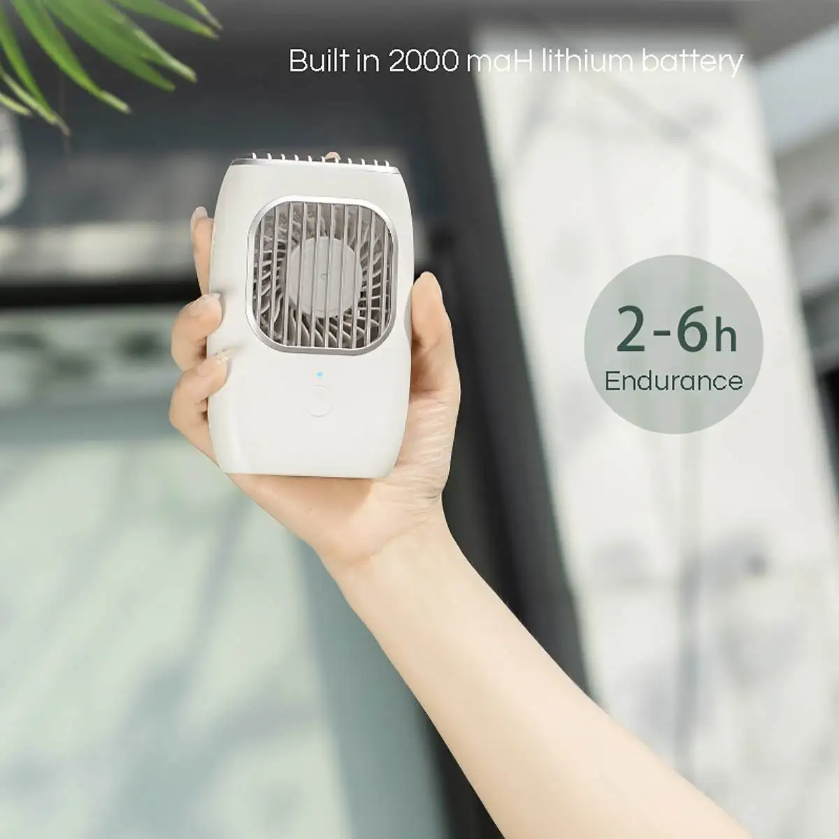 

Mini Portable USB Rechargeable Hand Held Air Conditioner Summer Cooler Fan