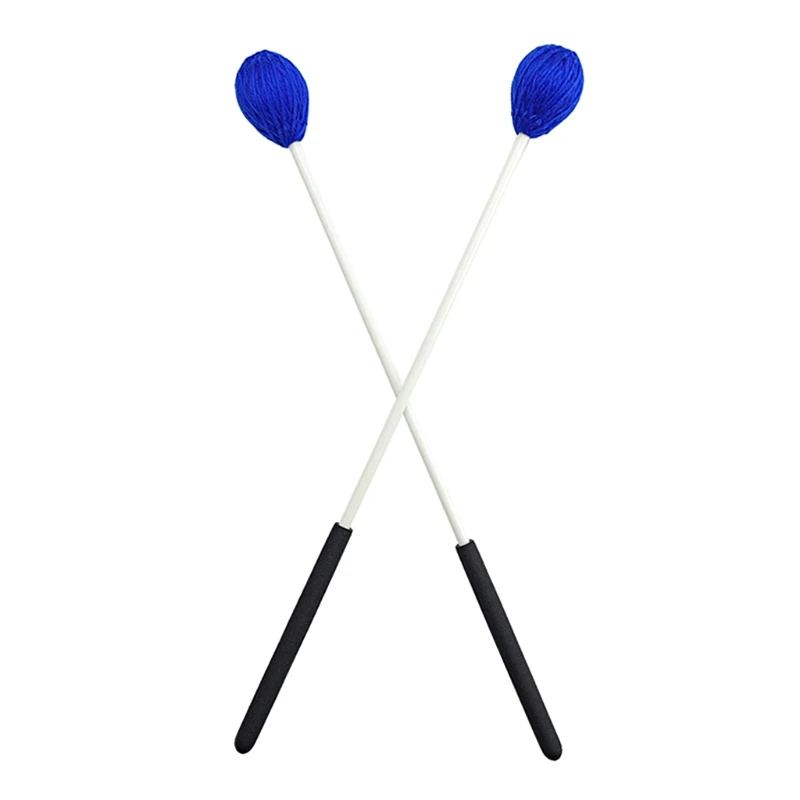 

2021 Top 15.39Inch Precussion Blue Timpani Mallet Stick, Multi-Purpose Felt Soft Head Timpani Mallet Hammer