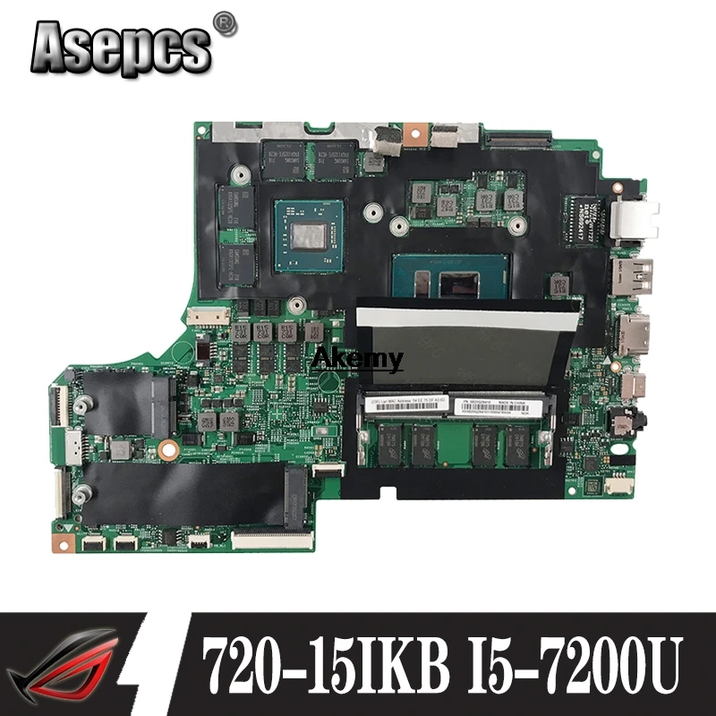 Оригинальная материнская плата для ноутбука For Lenovo IdeaPad 720-15IKB I5-7200U RX560 4G DDR4 ram 5B20P26384