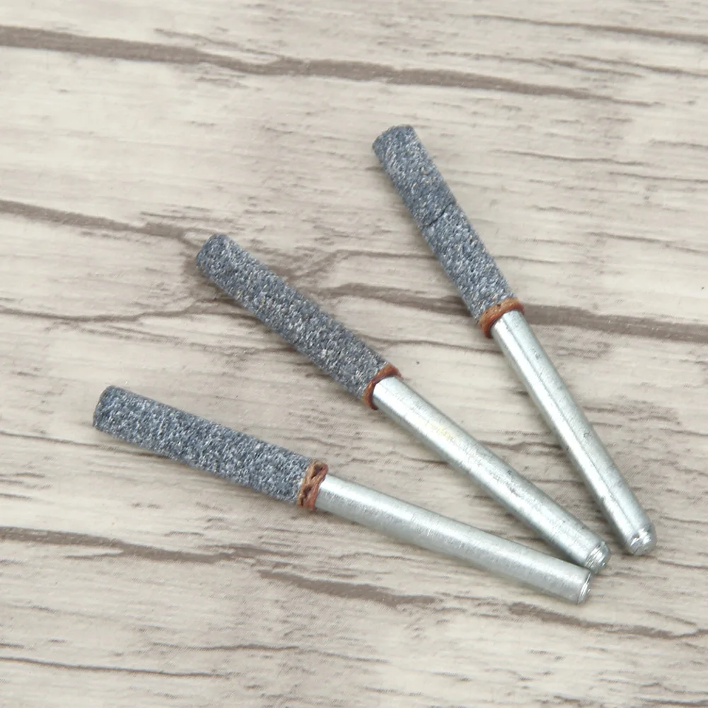 3Pcs 4mm 5/32in Diamond Chainsaw Sharpener Burr Stone File Sharpening Grinding Tool for Rotating | Инструменты