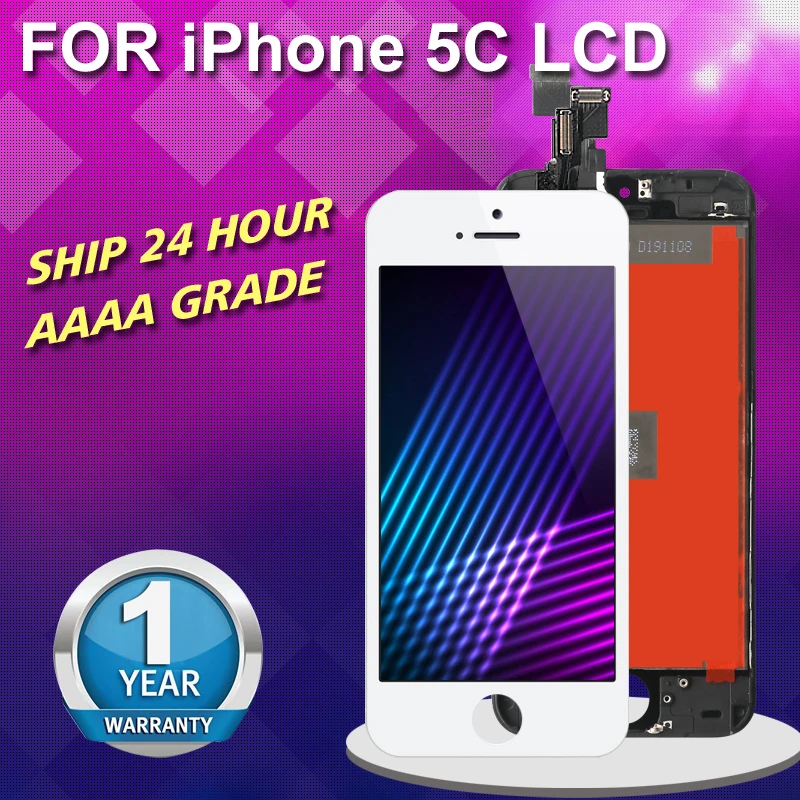 AAAA + для iPhone 5C LCD сенсорный экран с совершенным 3D дигитайзером крепление Замена