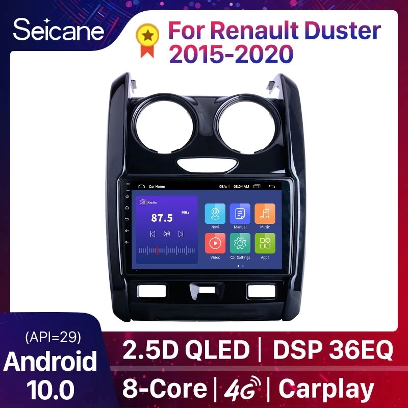 Автомагнитола Seicane 2 DIN Android 10 0 9 дюймов Гб ОЗУ 32 ПЗУ GPS-навигация сенсорный экран