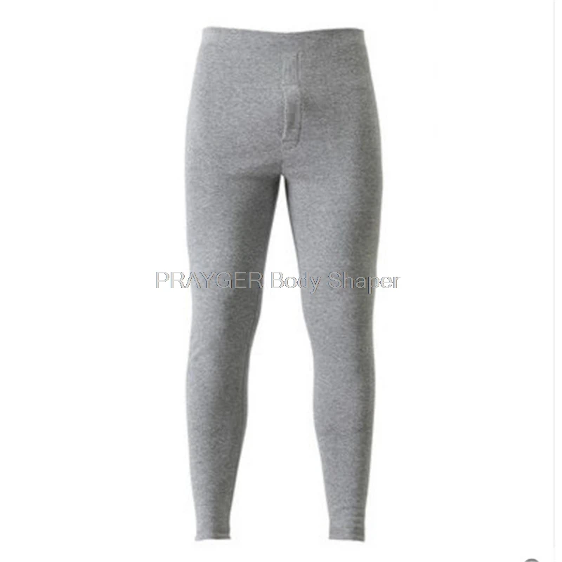 7XL Thermal Underwear For Men Winter Buttoms Thick Fleece Leggings Male Big Large Waist 
