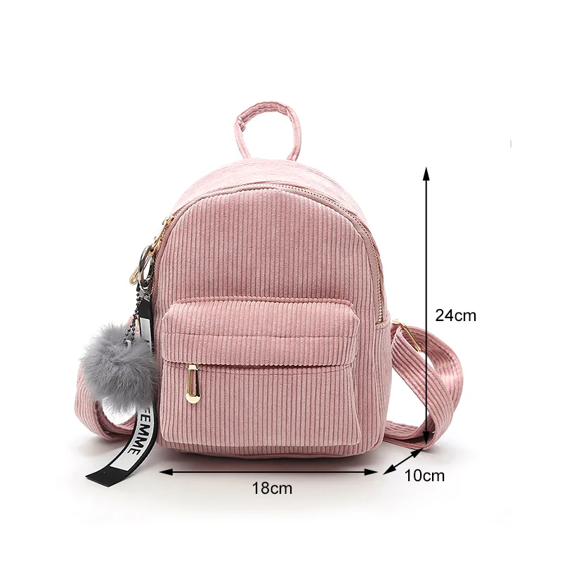 Модный вельветовый женский рюкзак 2020 Дамский Новый Дикий мини-рюкзак Женская