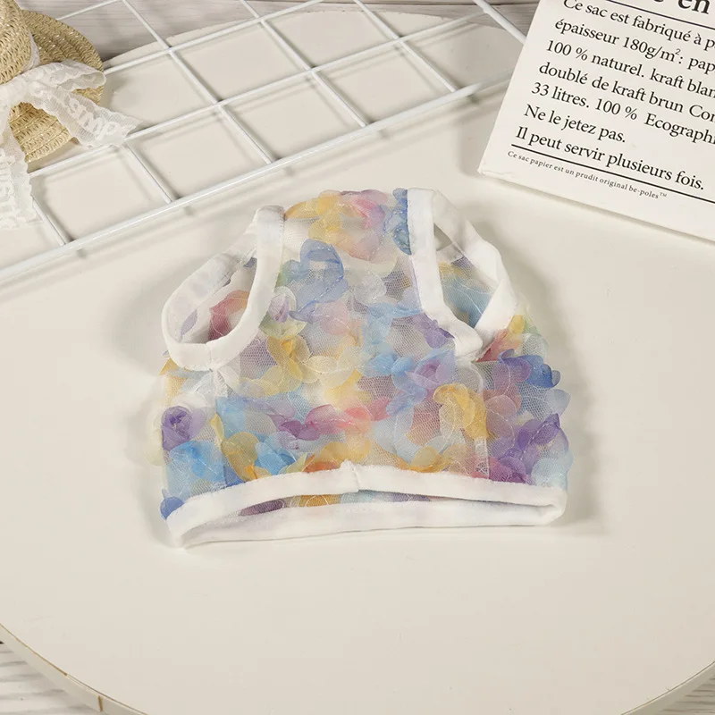 Летняя Одежда для питомцев жилет собак и кошек Тедди корги боевая одежда