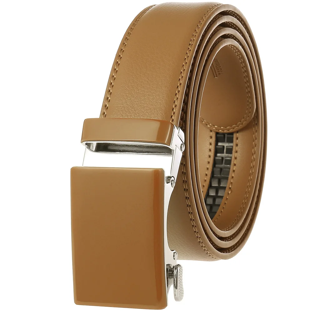 

New Genuine Leather Automatic Men Belt Luxury Strap Belt for Men's Designer Belts Men High Quality Fashion Belt G36-21802-1