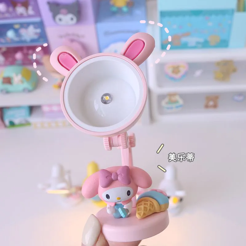 Sanrioed Kawaii My Melody Cinnamoroll Kt мини настольная лампа аниме милая творческая Diy девушка